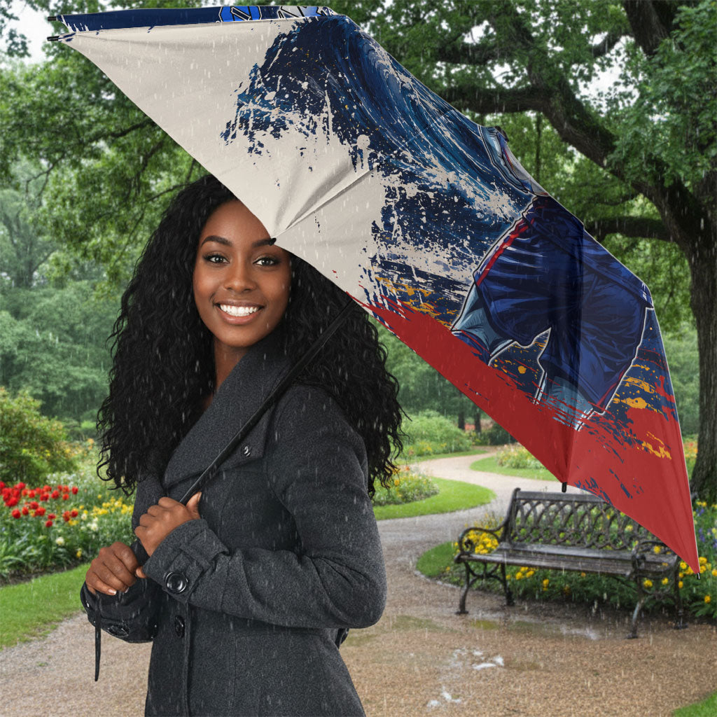 Personalized Cape Verde Blue Sharks Umbrella Giant Spirit African Football 2026 Mascot