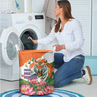 India Proud Free Fearless Laundry Basket Bengal Tiger Military Soldier Jets Art