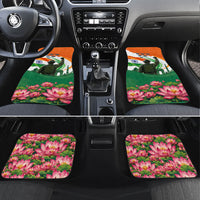 India Proud Free Fearless Car Mats Bengal Tiger Military Soldier Jets Art