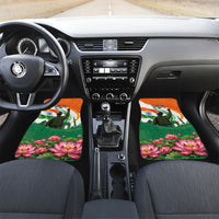 India Proud Free Fearless Car Mats Bengal Tiger Military Soldier Jets Art