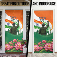 India Proud Free Fearless Door Cover Bengal Tiger Military Soldier Jets Art