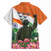 India Proud Free Fearless Hawaiian Shirt Bengal Tiger Military Soldier Jets Art