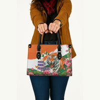India Proud Free Fearless Leather Bag Bengal Tiger Military Soldier Jets Art