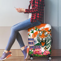 India Proud Free Fearless Luggage Cover Bengal Tiger Military Soldier Jets Art