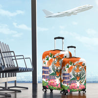 India Proud Free Fearless Luggage Cover Bengal Tiger Military Soldier Jets Art
