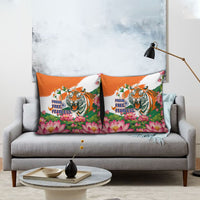 India Proud Free Fearless Pillow Cover Bengal Tiger Military Soldier Jets Art