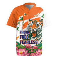 India Proud Free Fearless Rugby Jersey Bengal Tiger Military Soldier Jets Art