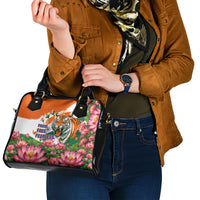 India Proud Free Fearless Shoulder Handbag Bengal Tiger Military Soldier Jets Art