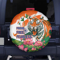India Proud Free Fearless Spare Tire Cover Bengal Tiger Military Soldier Jets Art