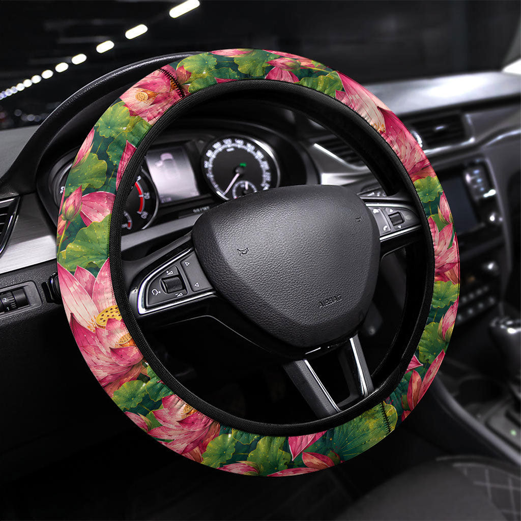 India Proud Free Fearless Steering Wheel Cover Bengal Tiger Military Soldier Jets Art