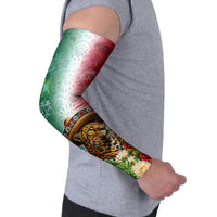 Viva Mexico Independence Day Arm Sleeves Sombrero Jaguar Mayan Pyramid Fireworks