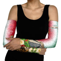 Viva Mexico Independence Day Arm Sleeves Sombrero Jaguar Mayan Pyramid Fireworks