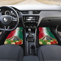 Viva Mexico Independence Day Car Mats Sombrero Jaguar Mayan Pyramid Fireworks