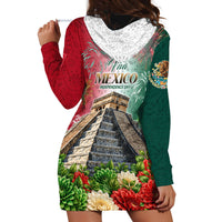 Viva Mexico Independence Day Hoodie Dress Sombrero Jaguar Mayan Pyramid Fireworks