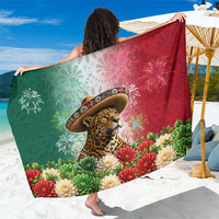 Viva Mexico Independence Day Sarong Sombrero Jaguar Mayan Pyramid Fireworks