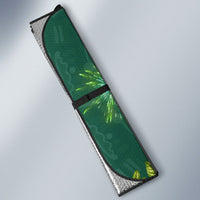 Viva Mexico Independence Day Auto Sun Shade Golden Eagle Angel Aztec Pattern