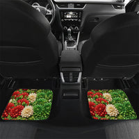 Viva Mexico Independence Day Car Mats Golden Eagle Angel Aztec Pattern