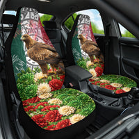 Viva Mexico Independence Day Car Seat Cover Golden Eagle Angel Aztec Pattern