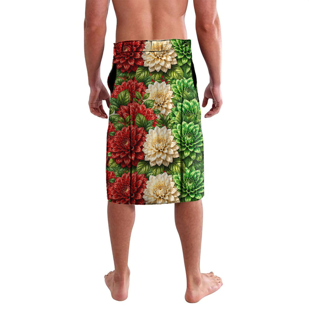 Viva Mexico Independence Day Lavalava Golden Eagle Angel Aztec Pattern