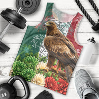 Viva Mexico Independence Day Men Tank Top Golden Eagle Angel Aztec Pattern