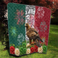 Viva Mexico Independence Day Quilt Golden Eagle Angel Aztec Pattern