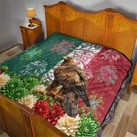 Viva Mexico Independence Day Quilt Golden Eagle Angel Aztec Pattern