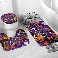 Halloween Skeleton Skateboarder Bathroom Set Graffiti Ghost Pumpkin Streetwear Graphic