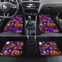 Halloween Skeleton Skateboarder Car Mats Graffiti Ghost Pumpkin Streetwear Graphic