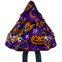 Halloween Skeleton Skateboarder Cloak Graffiti Ghost Pumpkin Streetwear Graphic