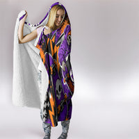 Halloween Skeleton Skateboarder Hooded Blanket Graffiti Ghost Pumpkin Streetwear Graphic