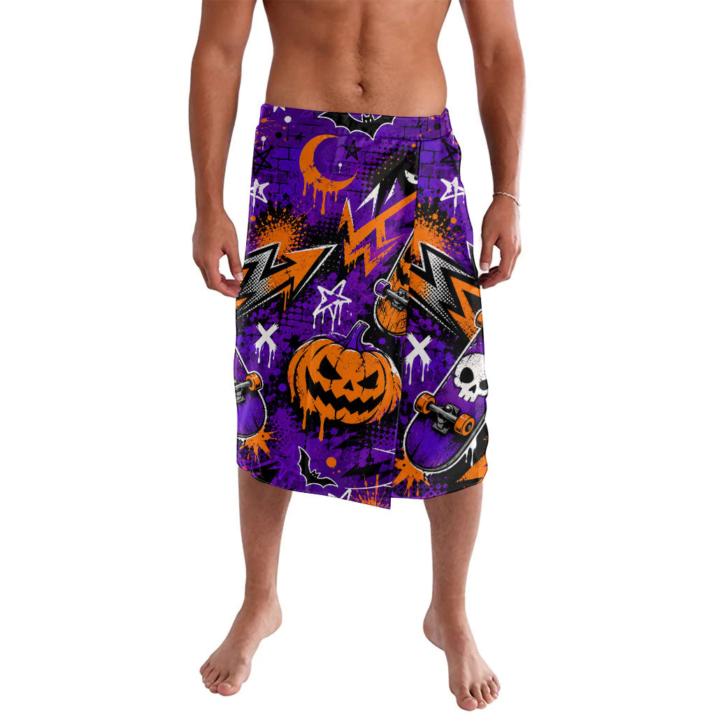 Halloween Skeleton Skateboarder Lavalava Graffiti Ghost Pumpkin Streetwear Graphic