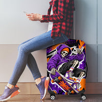 Halloween Skeleton Skateboarder Luggage Cover Graffiti Ghost Pumpkin Streetwear Graphic