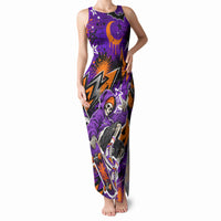 Halloween Skeleton Skateboarder Tank Maxi Dress Graffiti Ghost Pumpkin Streetwear Graphic