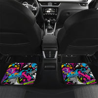 Skateboarding Monkey Car Mats Neon Graffiti Spray Paint Urban Streetwear Art