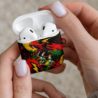 Skateboarder Spray Painter AirPods Case Rasta Colors Graffiti Streetwear Pop Art Graphic