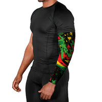 Skateboarder Spray Painter Arm Sleeves Rasta Colors Graffiti Streetwear Pop Art Graphic
