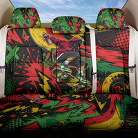 Skateboarder Spray Painter Back Car Seat Cover Rasta Colors Graffiti Streetwear Pop Art Graphic