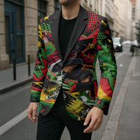 Skateboarder Spray Painter Blazer Rasta Colors Graffiti Streetwear Pop Art Graphic
