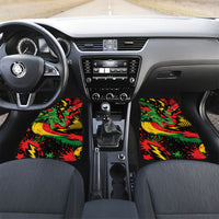 Skateboarder Spray Painter Car Mats Rasta Colors Graffiti Streetwear Pop Art Graphic