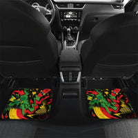 Skateboarder Spray Painter Car Mats Rasta Colors Graffiti Streetwear Pop Art Graphic