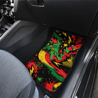 Skateboarder Spray Painter Car Mats Rasta Colors Graffiti Streetwear Pop Art Graphic