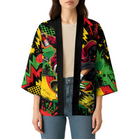 Skateboarder Spray Painter Kimono Rasta Colors Graffiti Streetwear Pop Art Graphic