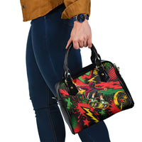 Skateboarder Spray Painter Shoulder Handbag Rasta Colors Graffiti Streetwear Pop Art Graphic
