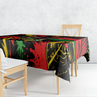 Skateboarder Spray Painter Tablecloth Rasta Colors Graffiti Streetwear Pop Art Graphic