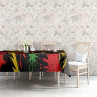 Skateboarder Spray Painter Tablecloth Rasta Colors Graffiti Streetwear Pop Art Graphic