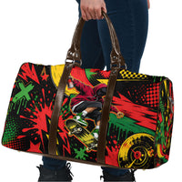 Skateboarder Spray Painter Travel Bag Rasta Colors Graffiti Streetwear Pop Art Graphic