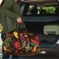 Skateboarder Spray Painter Travel Bag Rasta Colors Graffiti Streetwear Pop Art Graphic