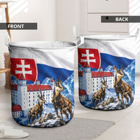 Slovakia Where Eagles Fly Laundry Basket Bratislava Castle Chamois Eagle Patriotism