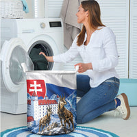 Slovakia Where Eagles Fly Laundry Basket Bratislava Castle Chamois Eagle Patriotism