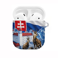 Slovakia Where Eagles Fly AirPods Case Bratislava Castle Chamois Eagle Patriotism